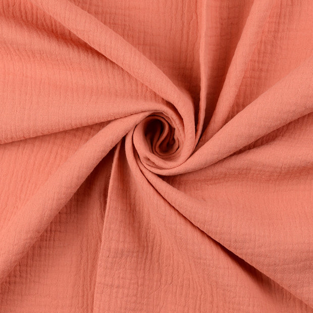 Muslin fabric salmon 