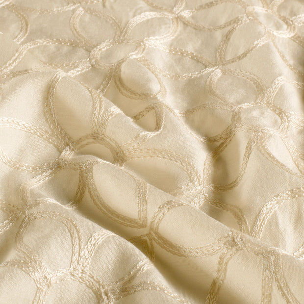  tissu fleurs Blanc cassé