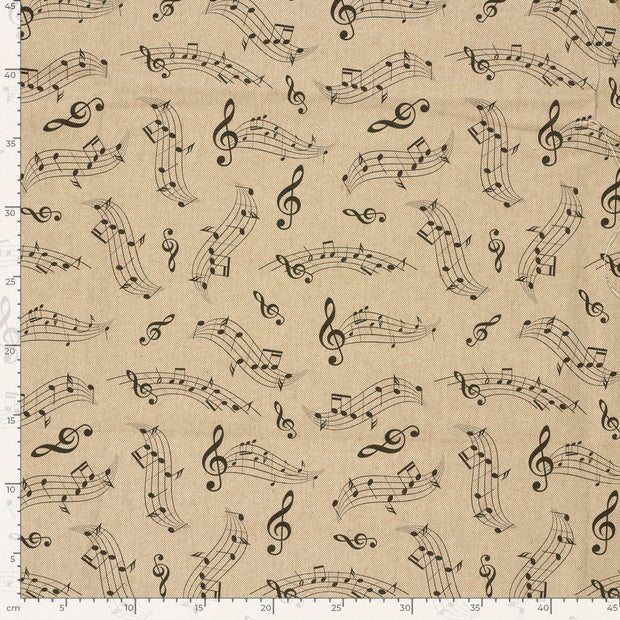Aspect Lin tissu Beige