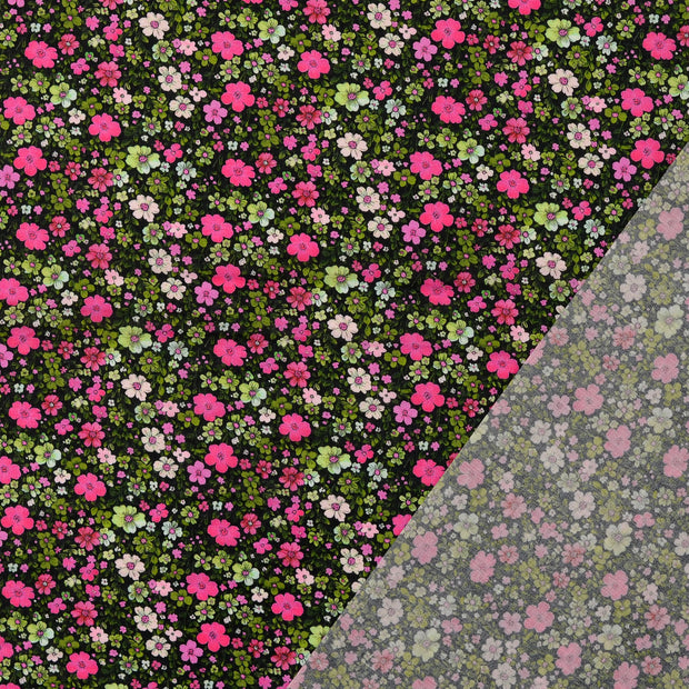 Voile tissu multicolore imprimé numérique 
