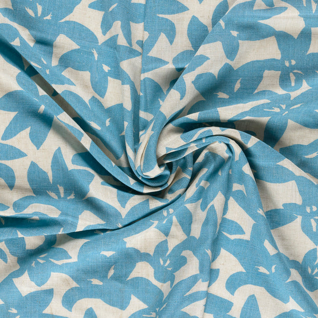  tissu Bleu Ciel imprimé 