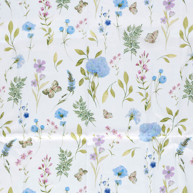 Cotton Satin fabric Baby Blue 