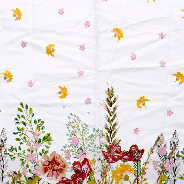 Cotton Satin fabric Yellow 