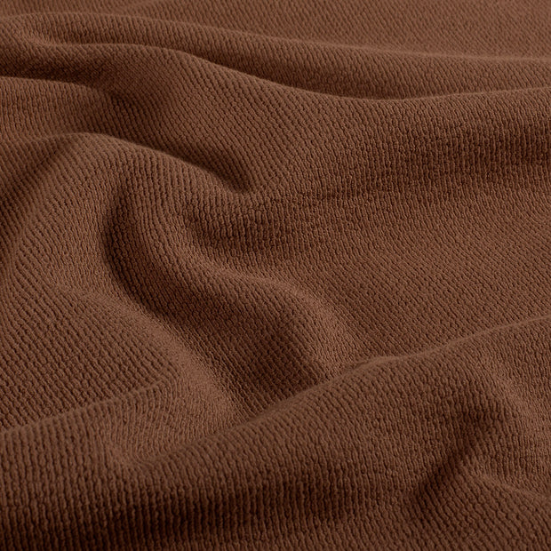 Terry Crepe fabric Unicolour Rust