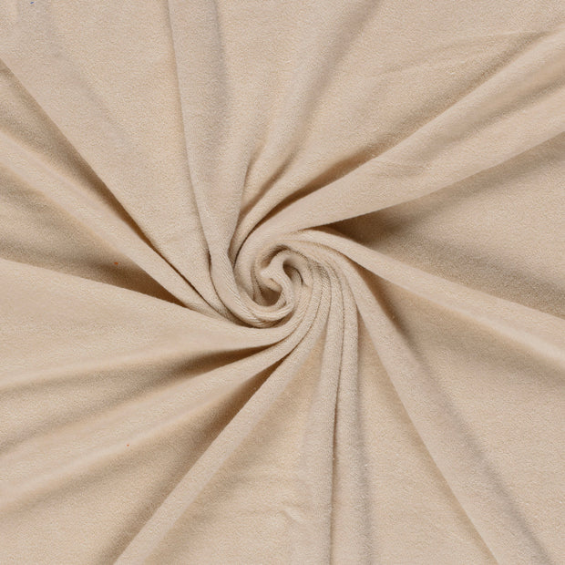 Frottee-Stretch fabrik Beige 