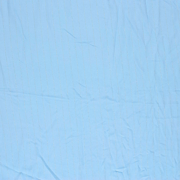 Crêpe tissu Bleu bébé semi-transparent 