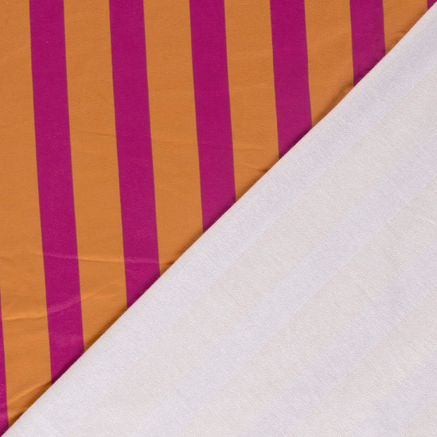 French Terry fabric Stripes digital printed 