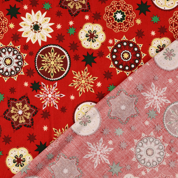  tissu rouge imprimé 