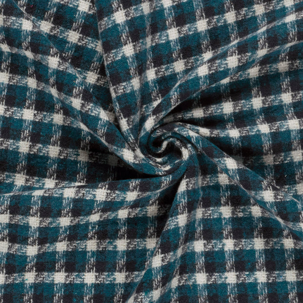 Jacquard fabric Petrol brushed 