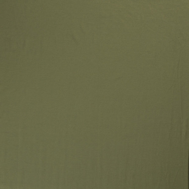 Jersey tissu Vert Forêt doux 