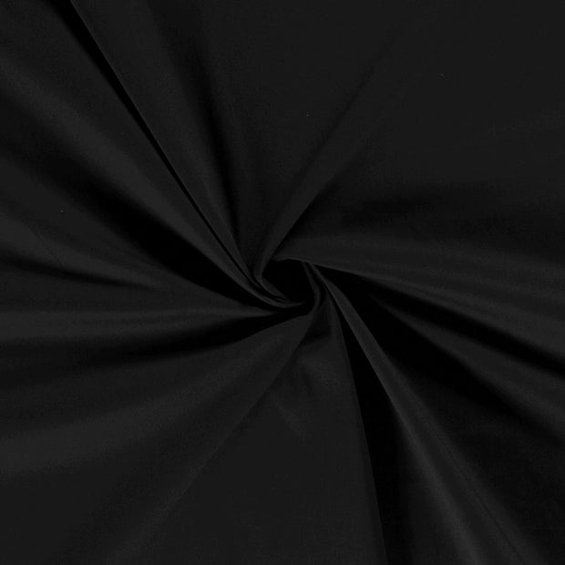 Twill Stretch fabric Black pre-washed 