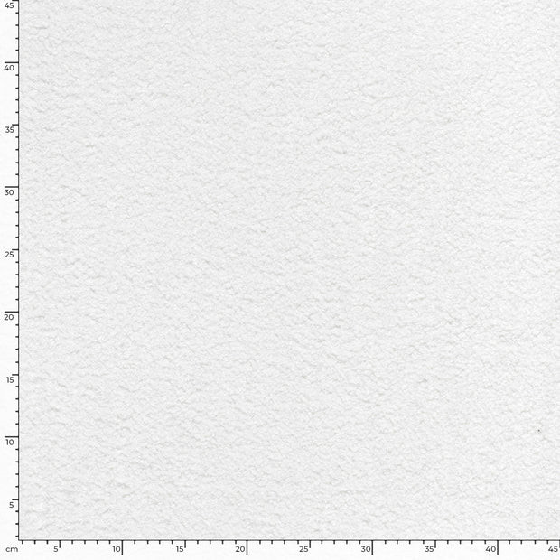 Bouclé tissu Unicolore Blanc cassé