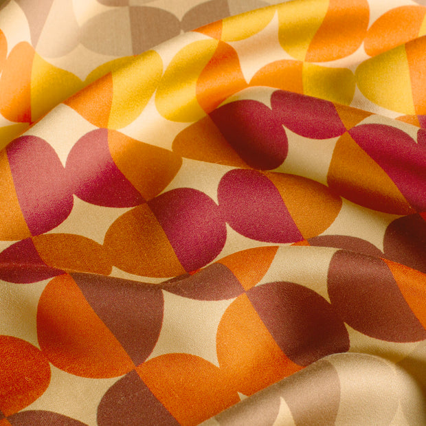 Viscose Satin tissu Camel