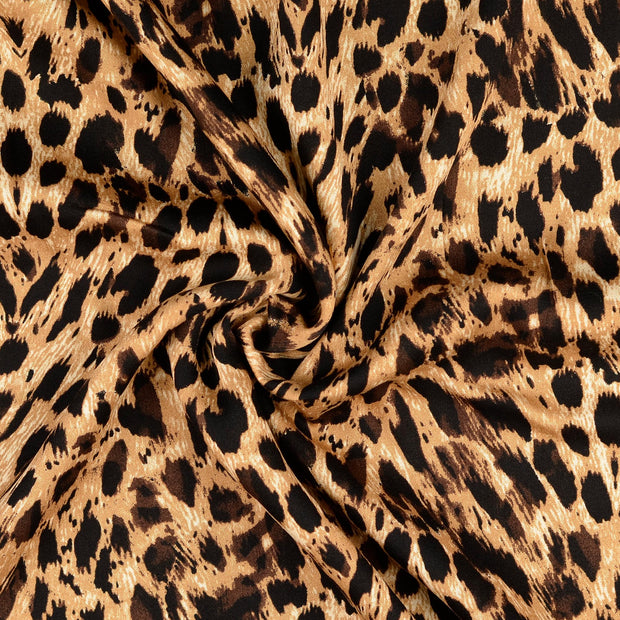 Viscose Satin fabrik beige 