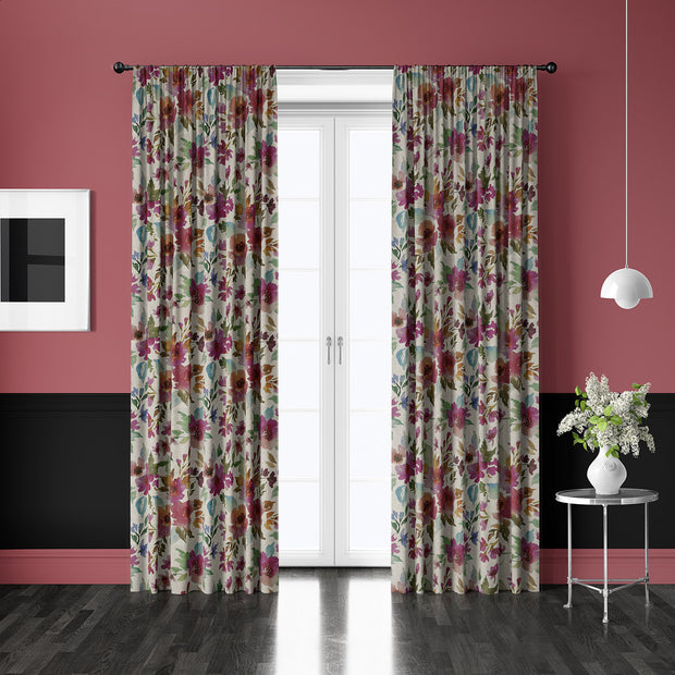 Aspect Lin tissu Rose mat 