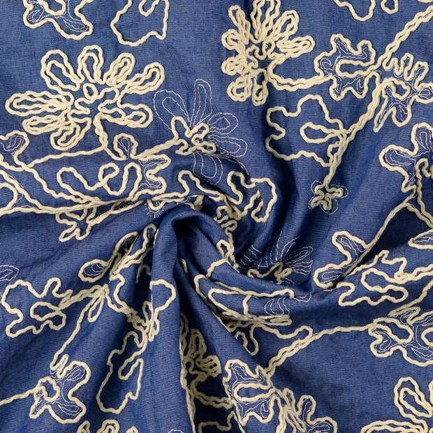 Cotton Poplin fabric Indigo 