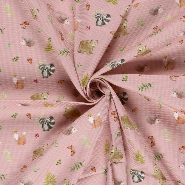 Kimono tissu Vieux rose 