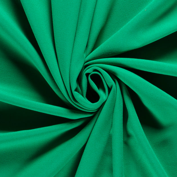 Moss Crêpe tissu Unicolore Vert