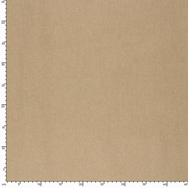 Geweben Polyester fabrik Uni beige melange