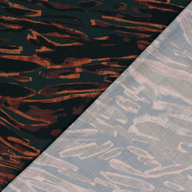 Viscose Satin fabric Abstract printed 