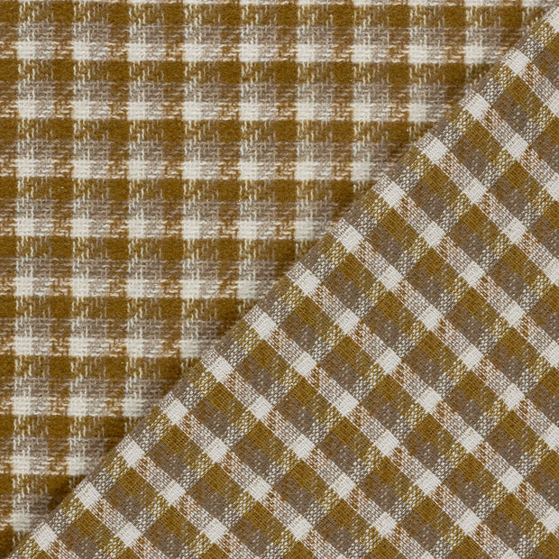 Jacquard fabrik Karo's gebürstet 