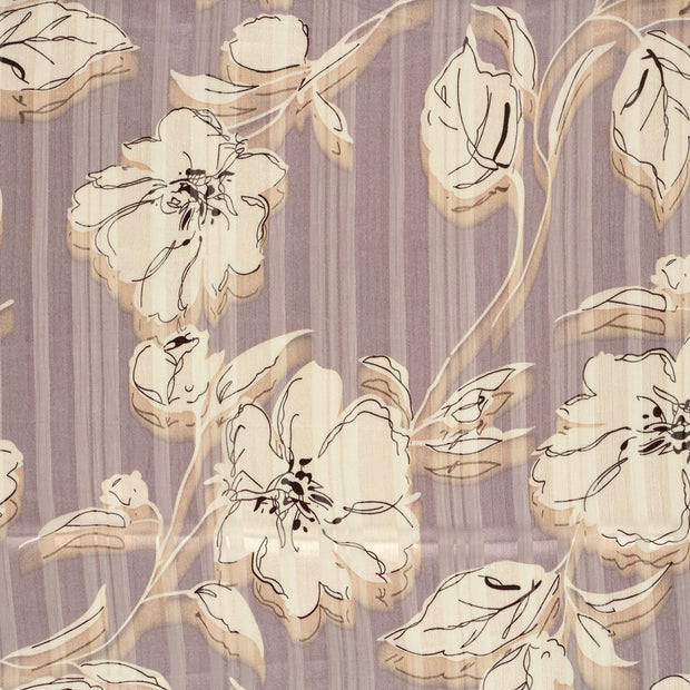 Chiffon fabrik Hellgrau halb transparent 