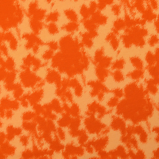 French Terry fabrik Camouflage orange