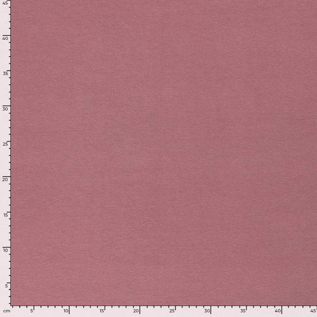 Jersey de Coton GOTS tissu Unicolore Mauve