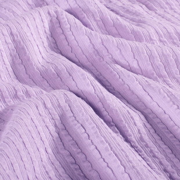 Rib Jacquard fabric Unicolour Lila