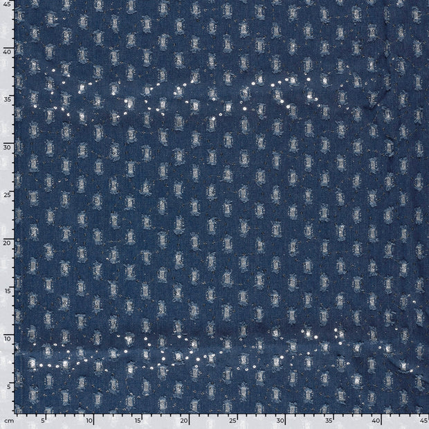Denim fabric Geometric pattern 