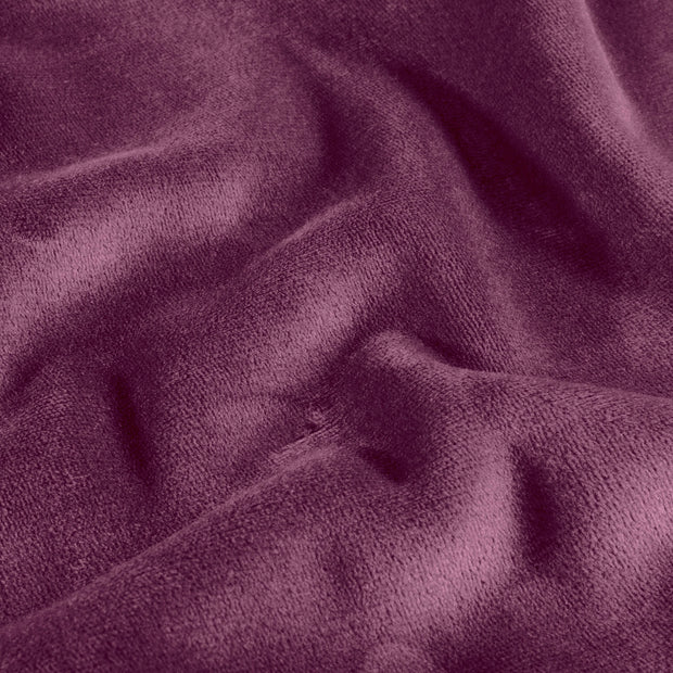 Velvet fabric Unicolour Aubergine