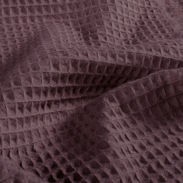 Waffelpiqué fabrik Uni Mauve