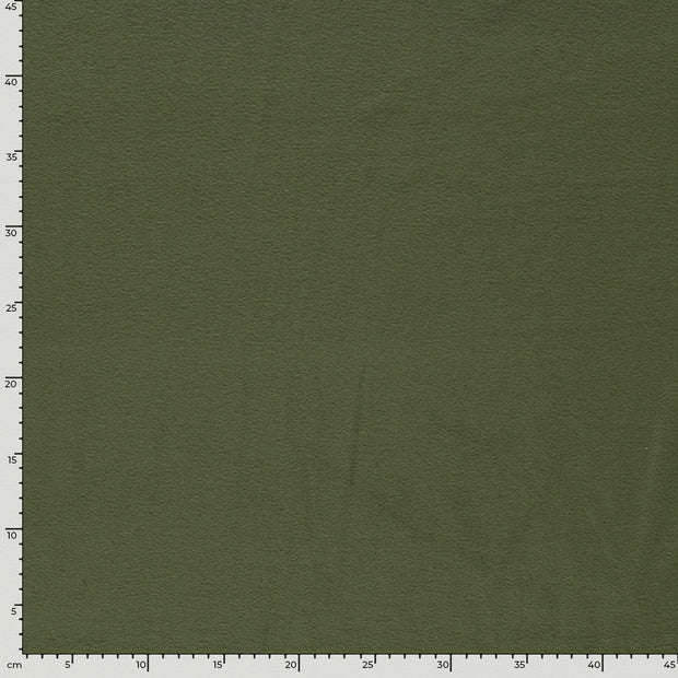 Microfleece fabrik Uni Khaki-Grün