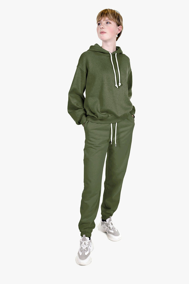 Jogging tissu Unicolore Vert Forêt