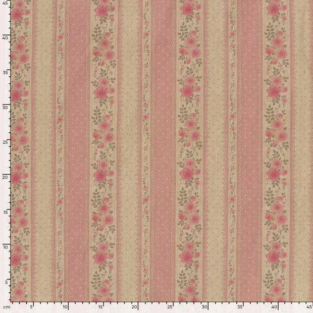 Leinen-Optik fabrik Rosen Helles Pink
