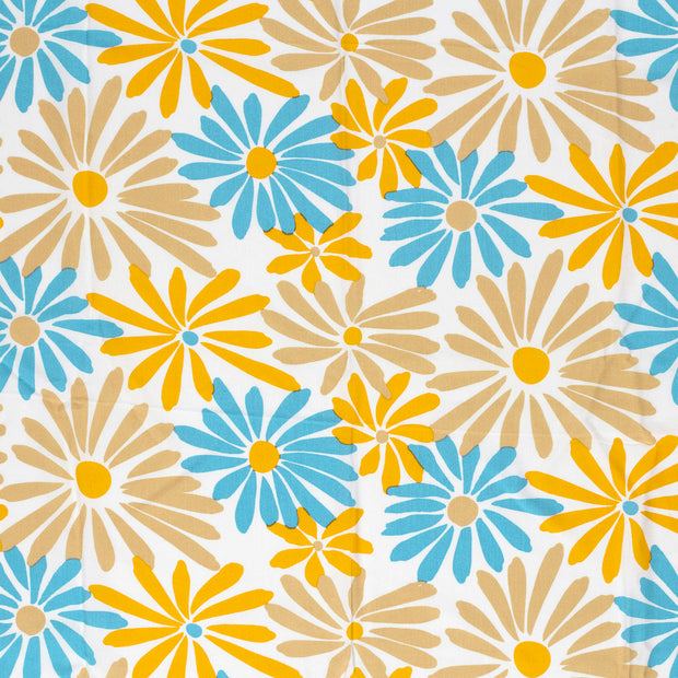 Bambou Poplin tissu Jaune mat 
