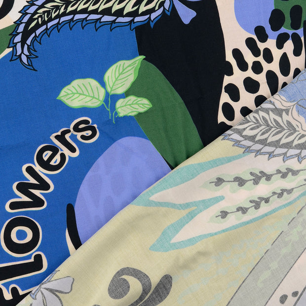 Viscose Poplin fabric multicolor 