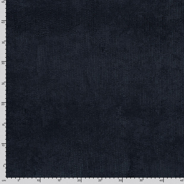 Velours Côtelé 4.5w tissu Unicolore Bleu Marine