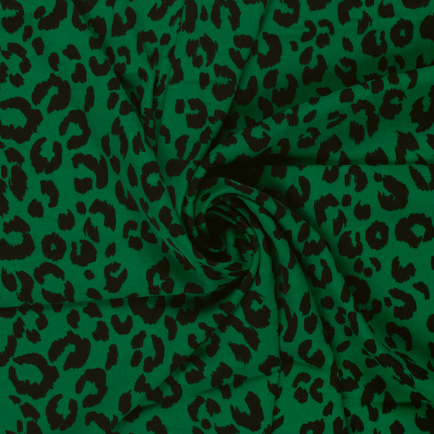 Sergé Extensible tissu Vert 