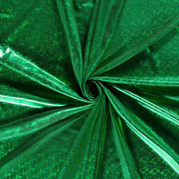 Lamé fabric Green foiled 