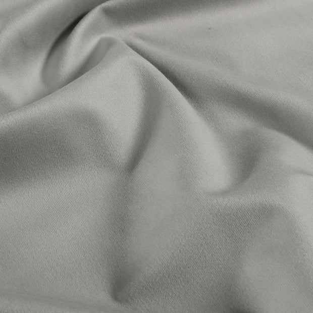 Velours tissu Unicolore Gris clair