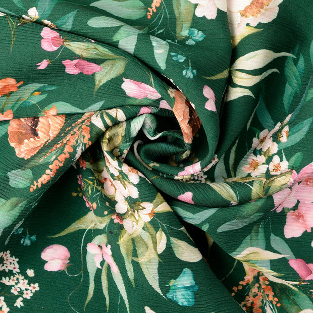 Plissé tissu Vert Forêt 