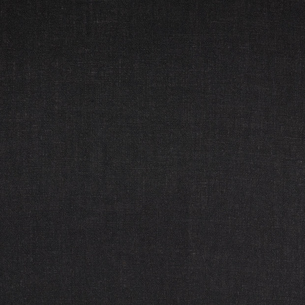 woven linen fabric solid black