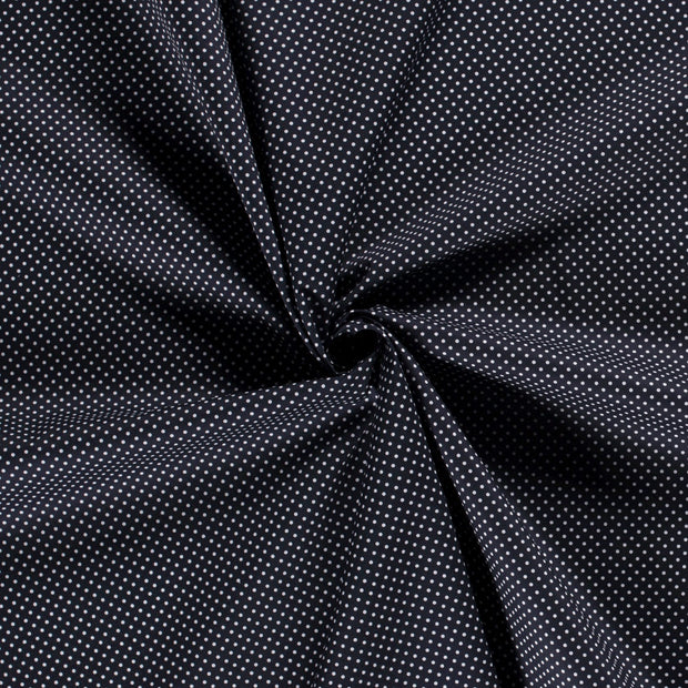 Cotton Poplin fabric Navy printed 