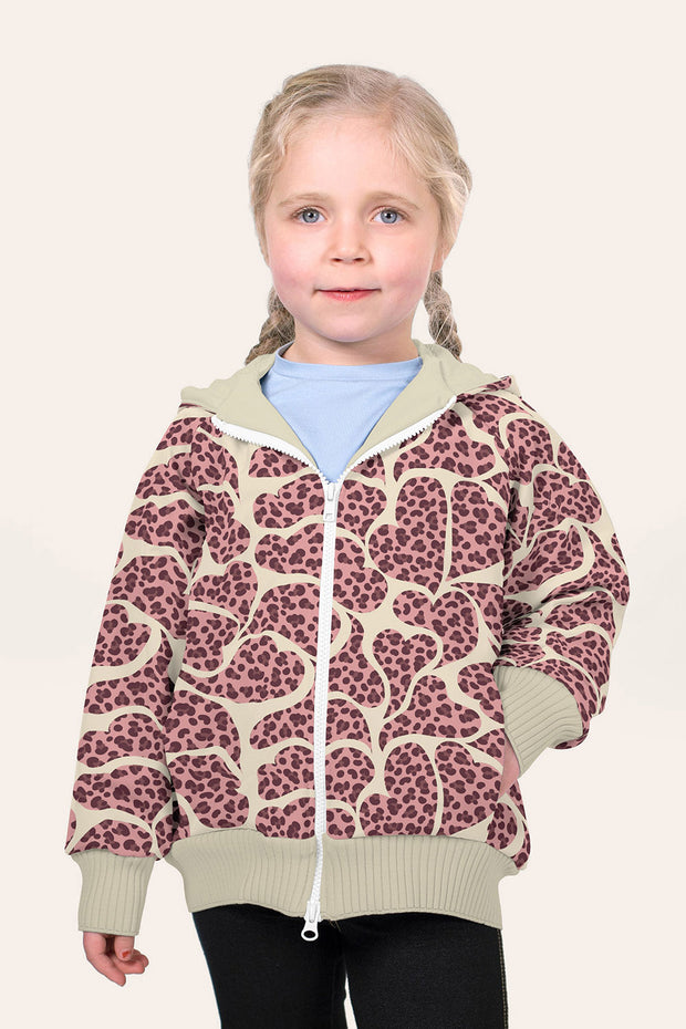 Softshell fabrik Herzen Beige