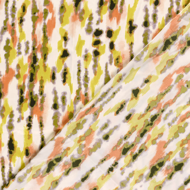 Satin Duchesse tissu Abstrait imprimé 