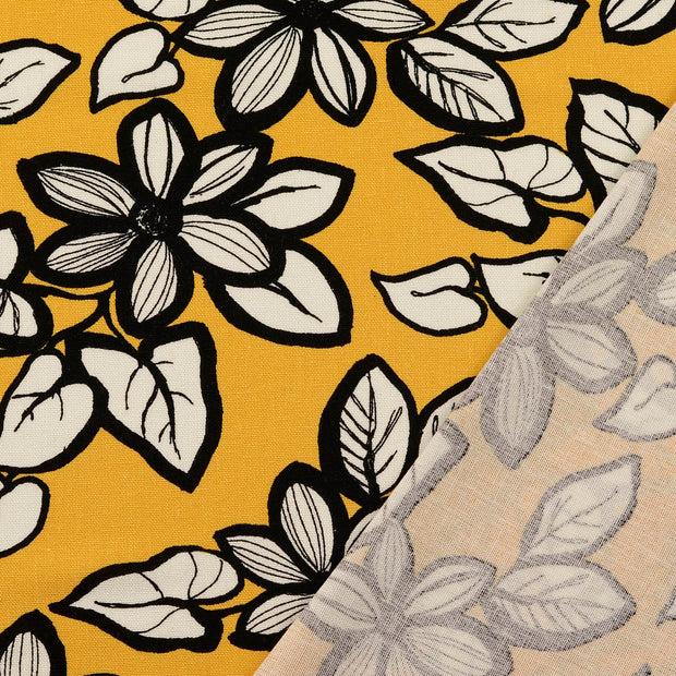  fabric Oker printed 