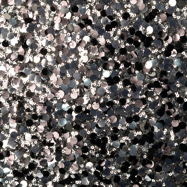 Pailette fabrik Punkte Schwarz
