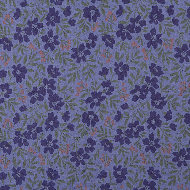  tissu fleurs Bleu clair