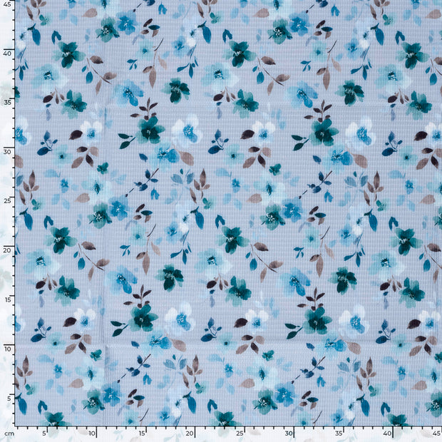 Waffelpiqué fabrik Babyblau